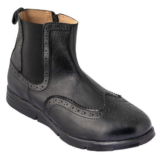 Pure Leather  Super-Light Black Chelsea Boots – Thimpu, ICNCHLS2215BL