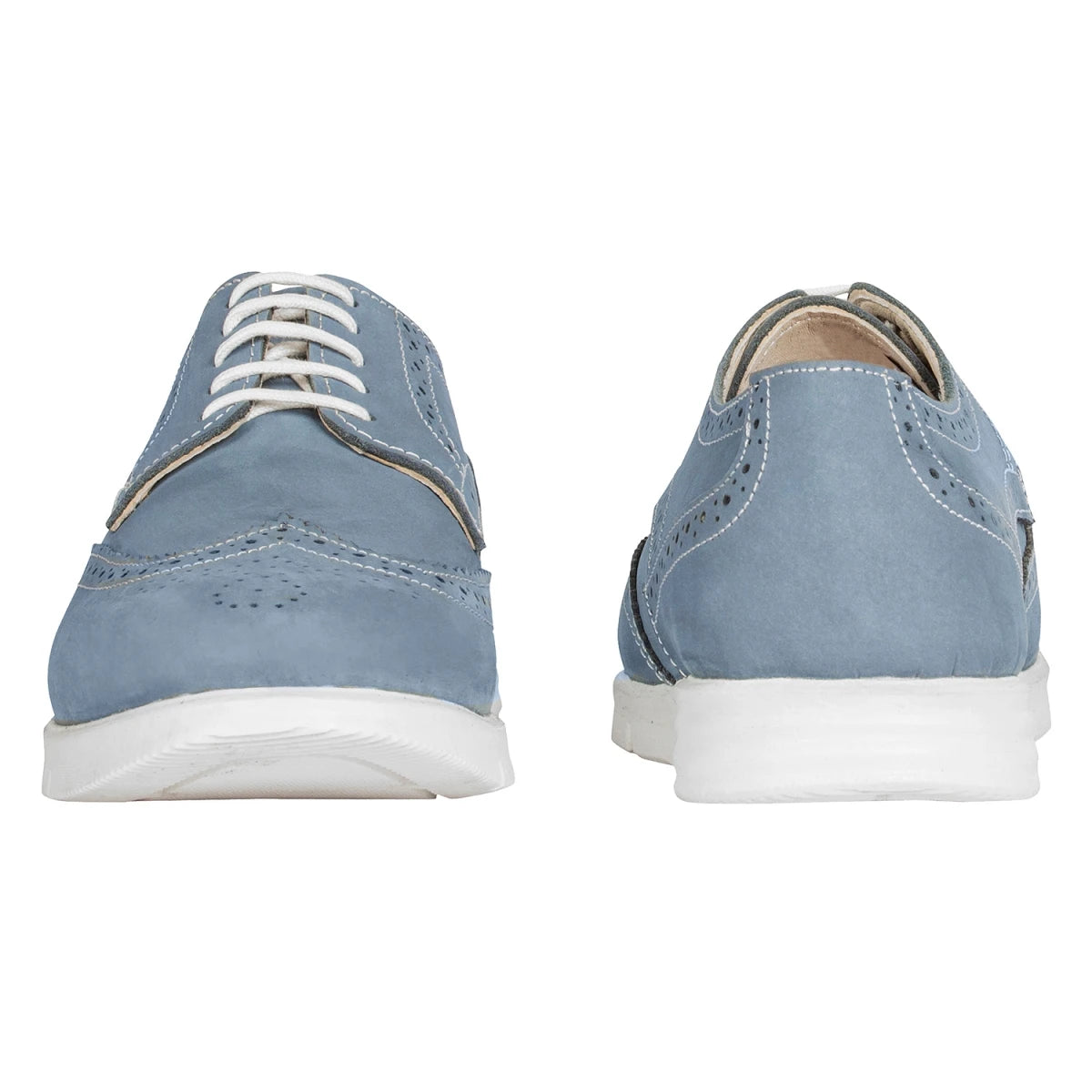 Pure Leather Super-Light Sky Blue Brogues - Gimlet (Sky Blue) ICNNBL2202BRG