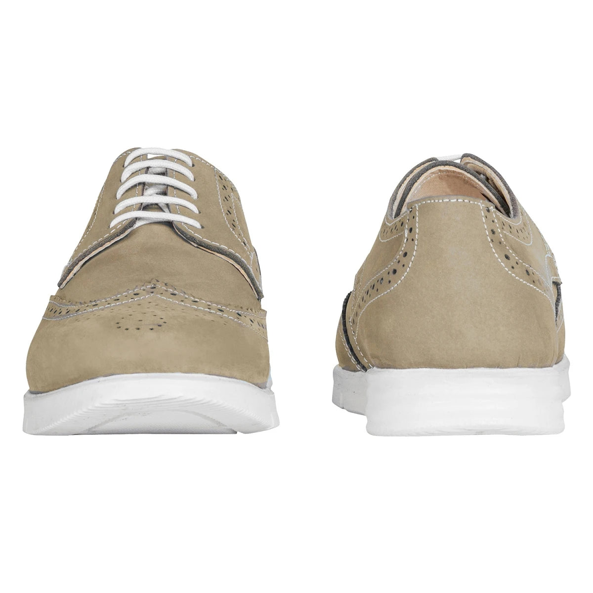 Pure Leather Super-Light Olive Green Brogues - Gimlet (Olive-Green), ICNNOL2203BRG
