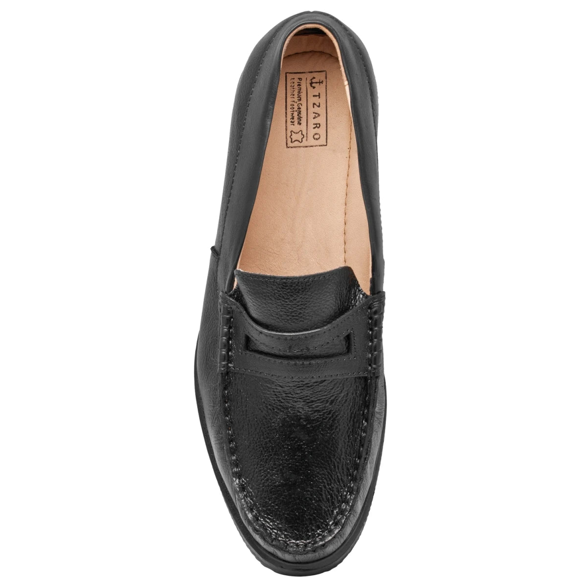 Pure Leather, Super-Light, Black Formal Slip-on Shoes - TIMS, ICNSLP2214BL