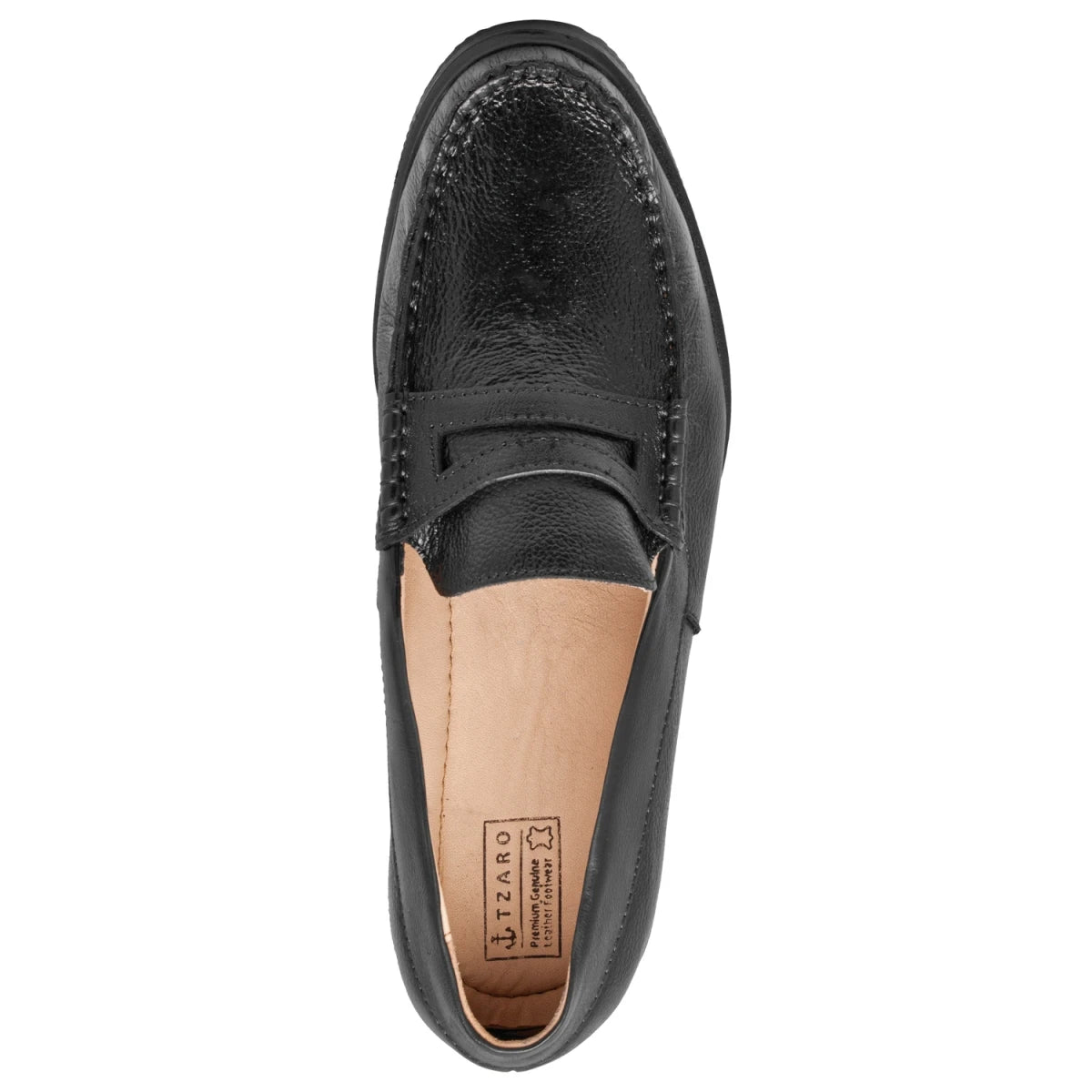 Pure Leather, Super-Light, Black Formal Slip-on Shoes - TIMS, ICNSLP2214BL