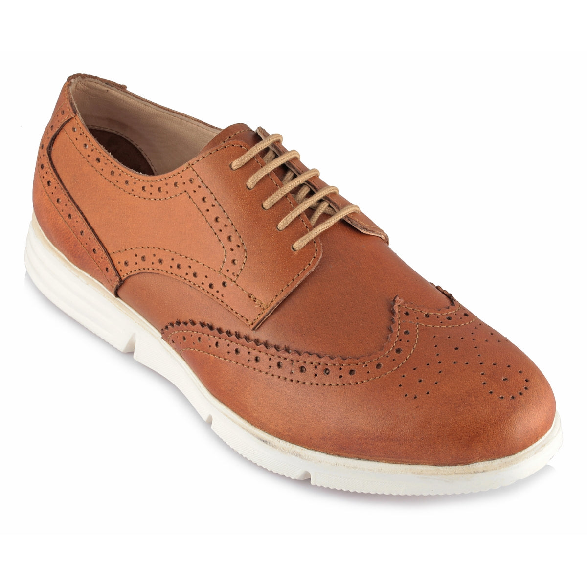 tan brown brogue shoes for men