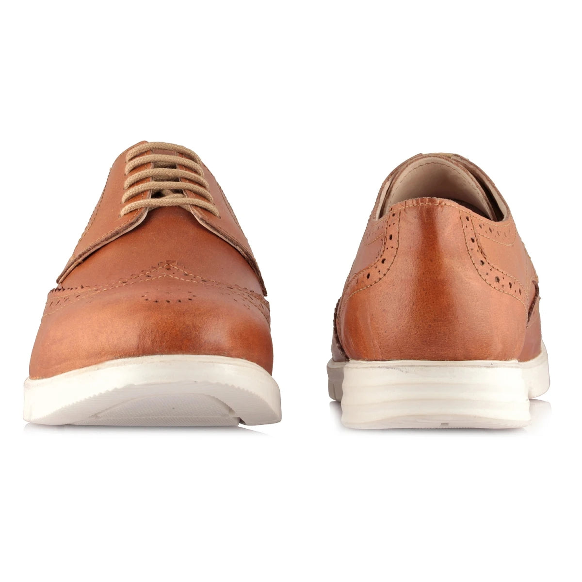 Pure Leather, Super-Light, Tan Brogue - Gimlet (Tan) , ICNTAN2201BRG