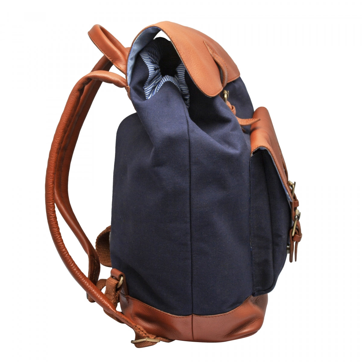 Canvas Genuine Leather Backpack - OSLO
