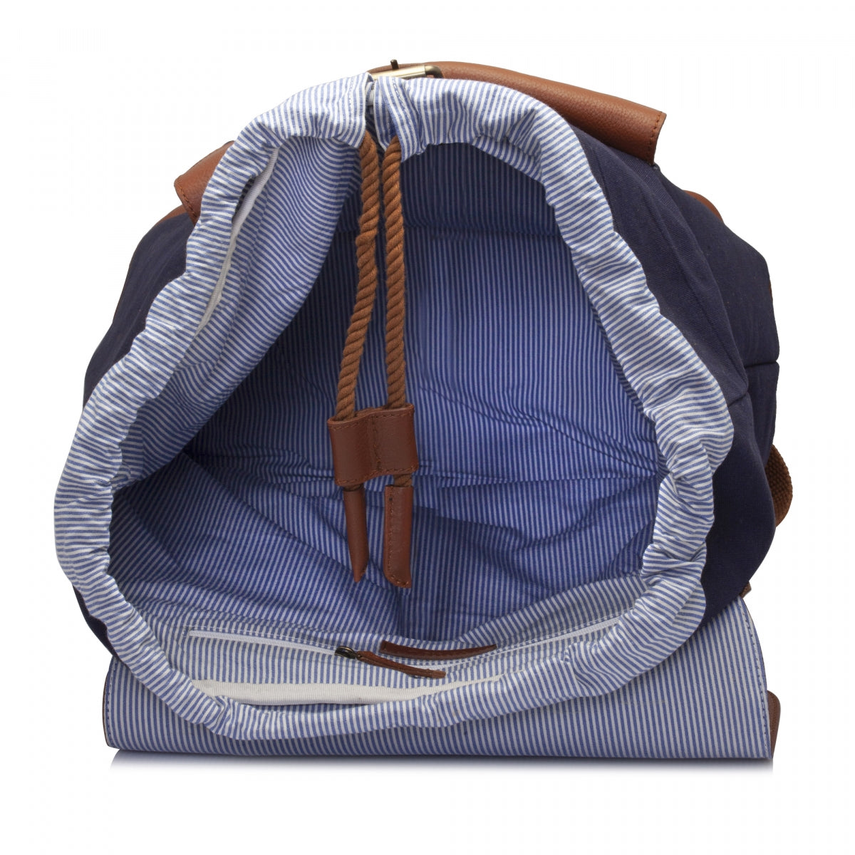 Canvas Genuine Leather Backpack - OSLO
