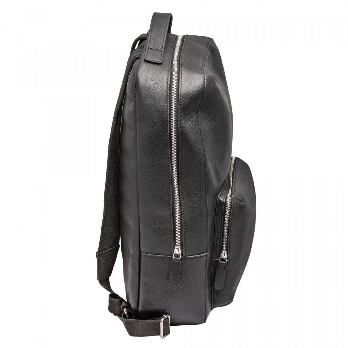 Black Genuine Leather Backpack - Perth