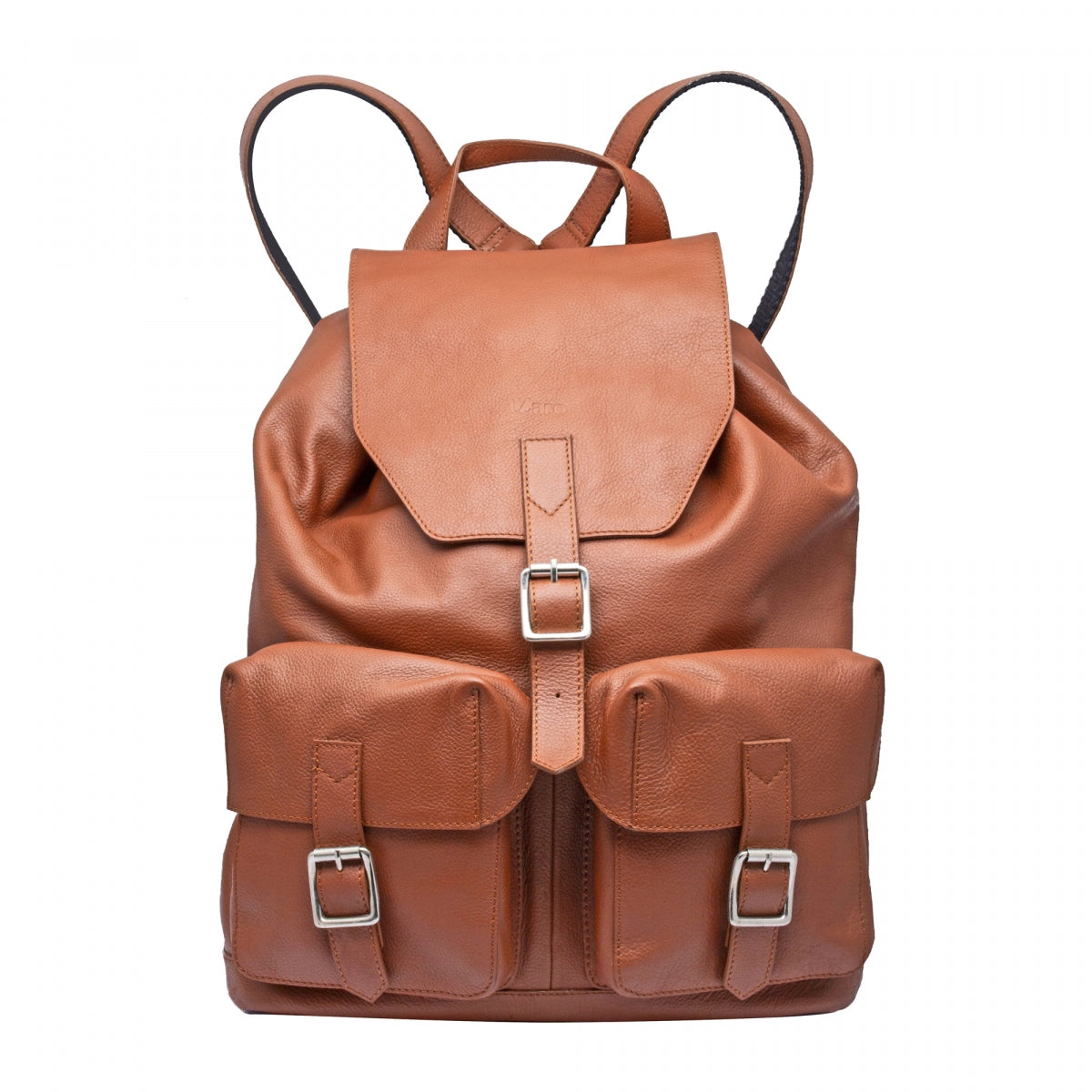 Tan Genuine Leather Backpack - Berlin