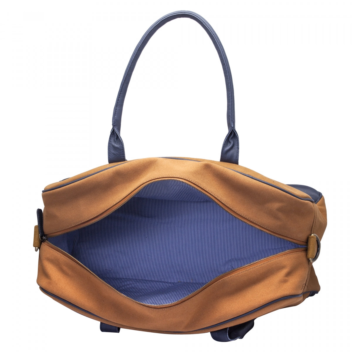 Canvas Genuine Leather Duffle Bag - Brighton