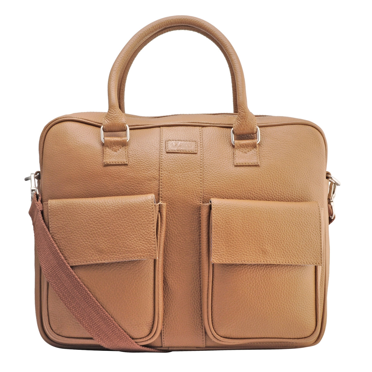 TZARO Genuine Leather Portfolio Bag ZANSKAR (Tan)