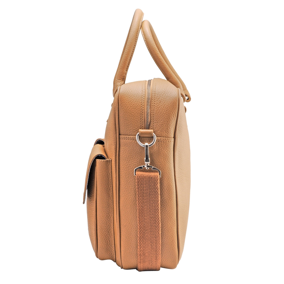 TZARO Genuine Leather Portfolio Bag ZANSKAR (Tan)