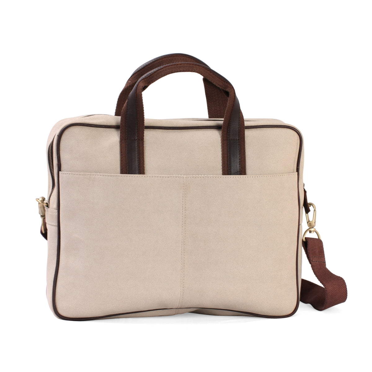 TZARO Canvas - Genuine Leather Laptop Bag: IQPRSBAG005