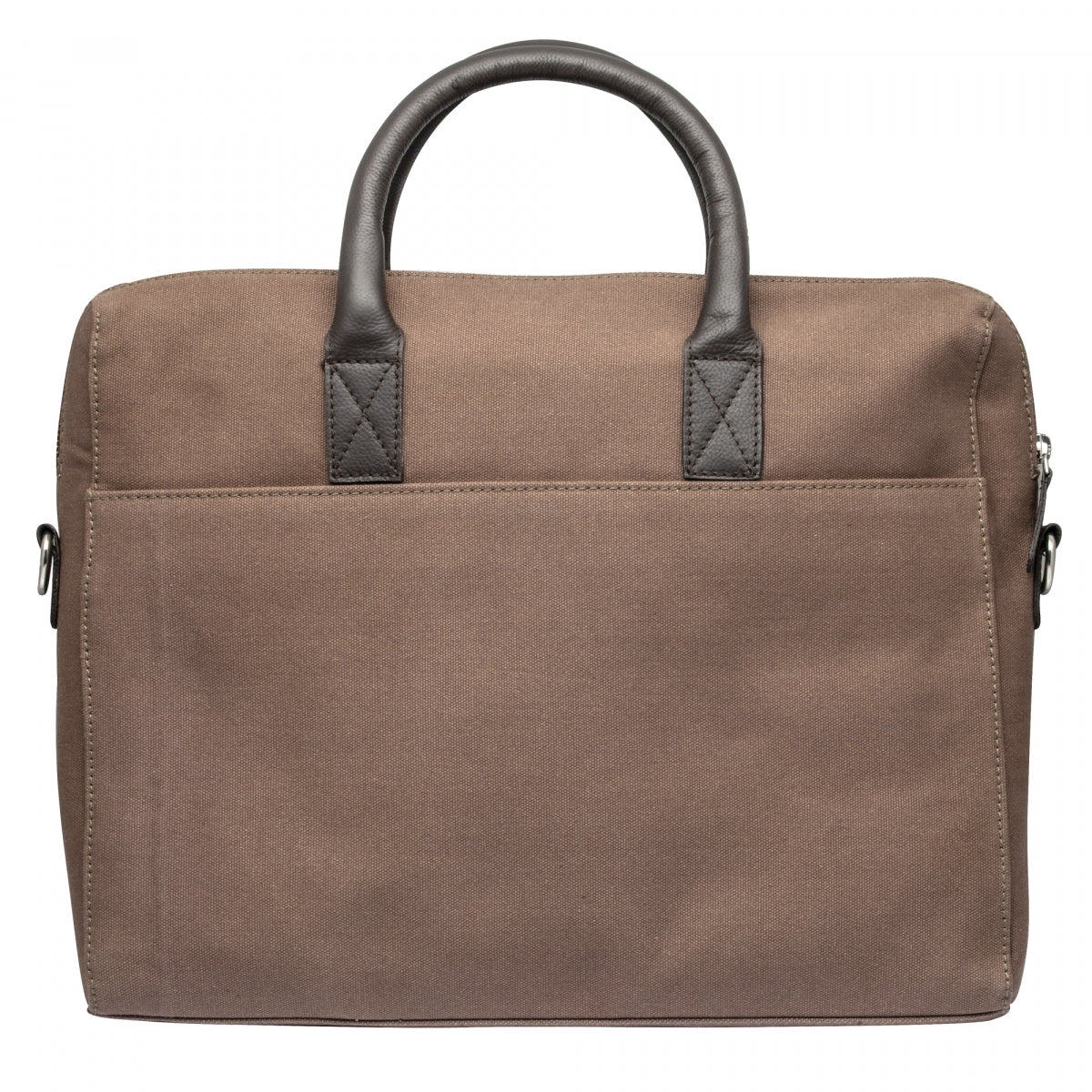 Canvas Genuine Leather Portfolio Sling Bag - Zurich