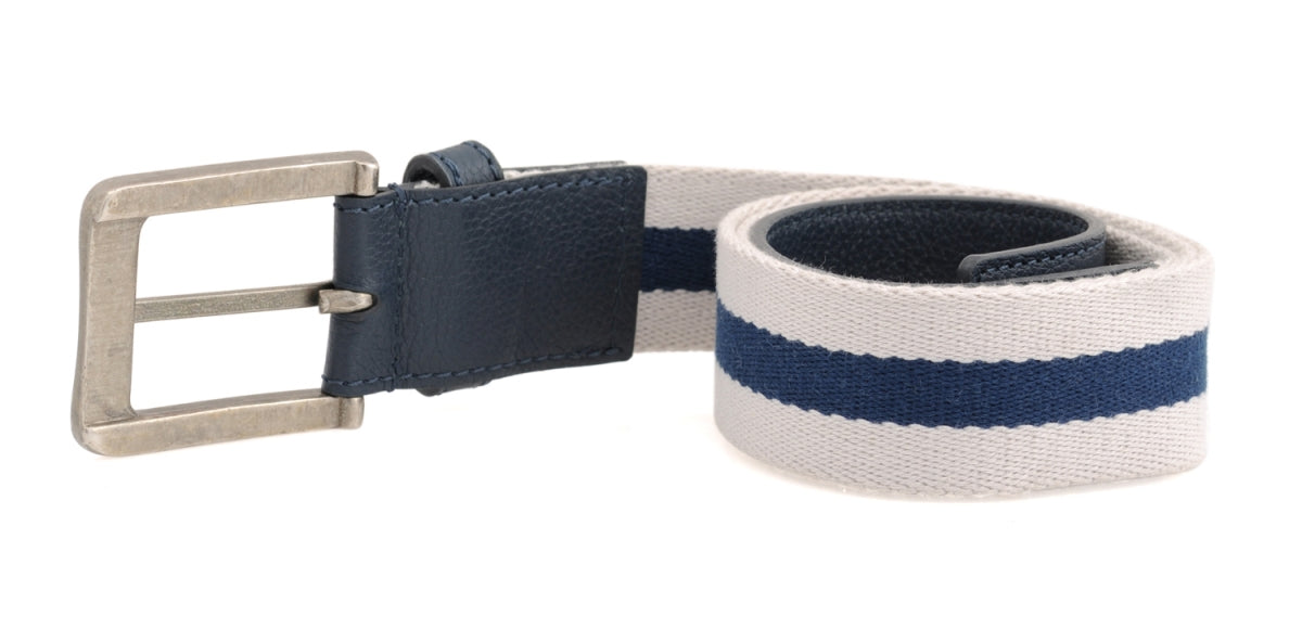 TZARO Canvas Genuine Leather Belt - IQPRSFBLT010