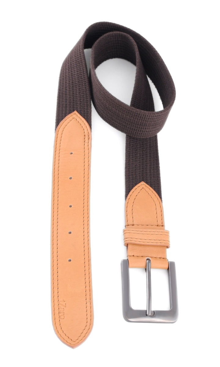TZARO Canvas Genuine Leather Belt - IQPRSFBLT002