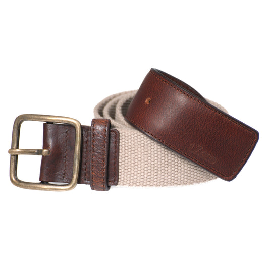 Beige Tan Color Leather Casual Belt for Men Online