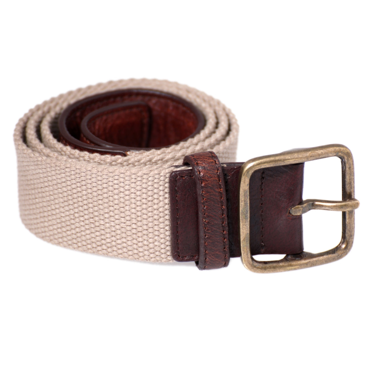 TZARO Canvas Genuine Leather Belt - IQPRSFBLT005