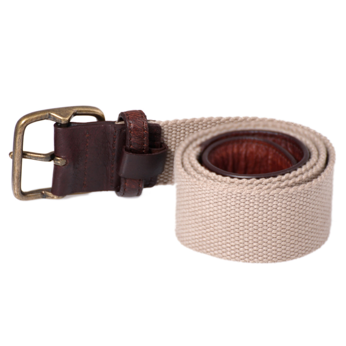 TZARO Canvas Genuine Leather Belt - IQPRSFBLT005