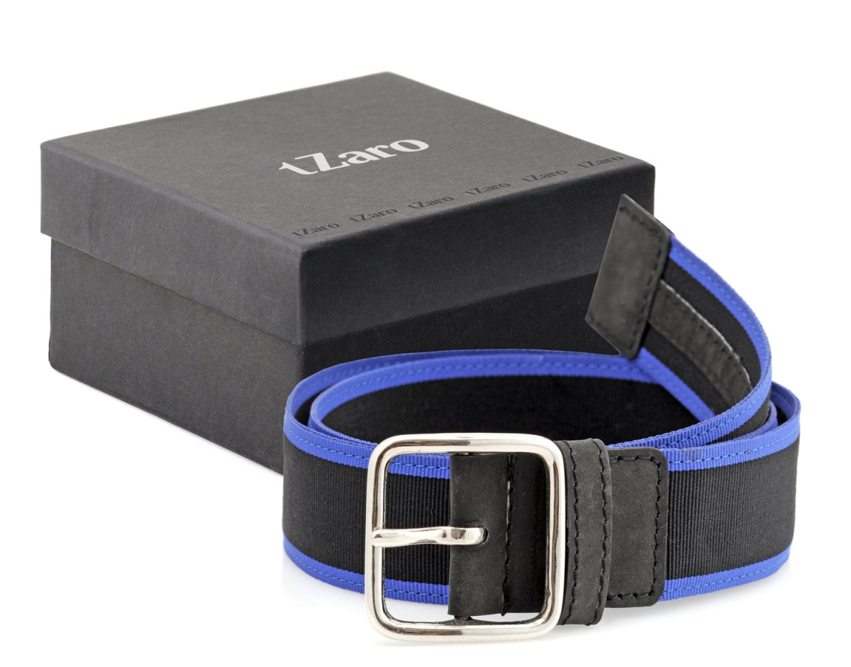 TZARO Nylon Genuine Leather Belt - IQPRSFBLT017