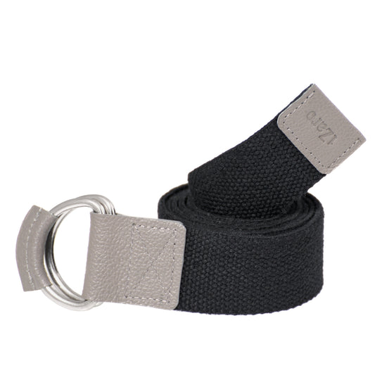 Black Grey Color Men's Leather Belt Online