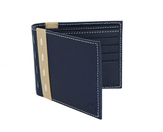 Bifold Blue Leather Wallet Online