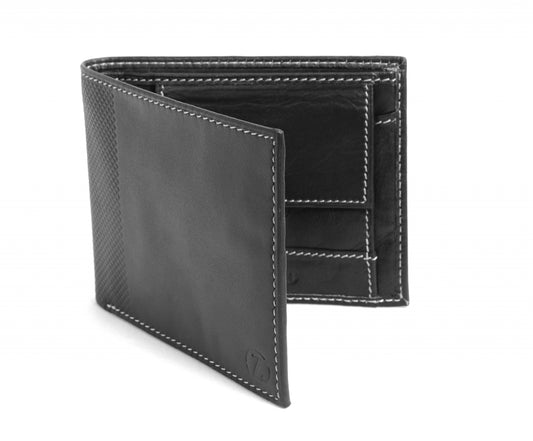 Black Colour bifold leather Wallet online