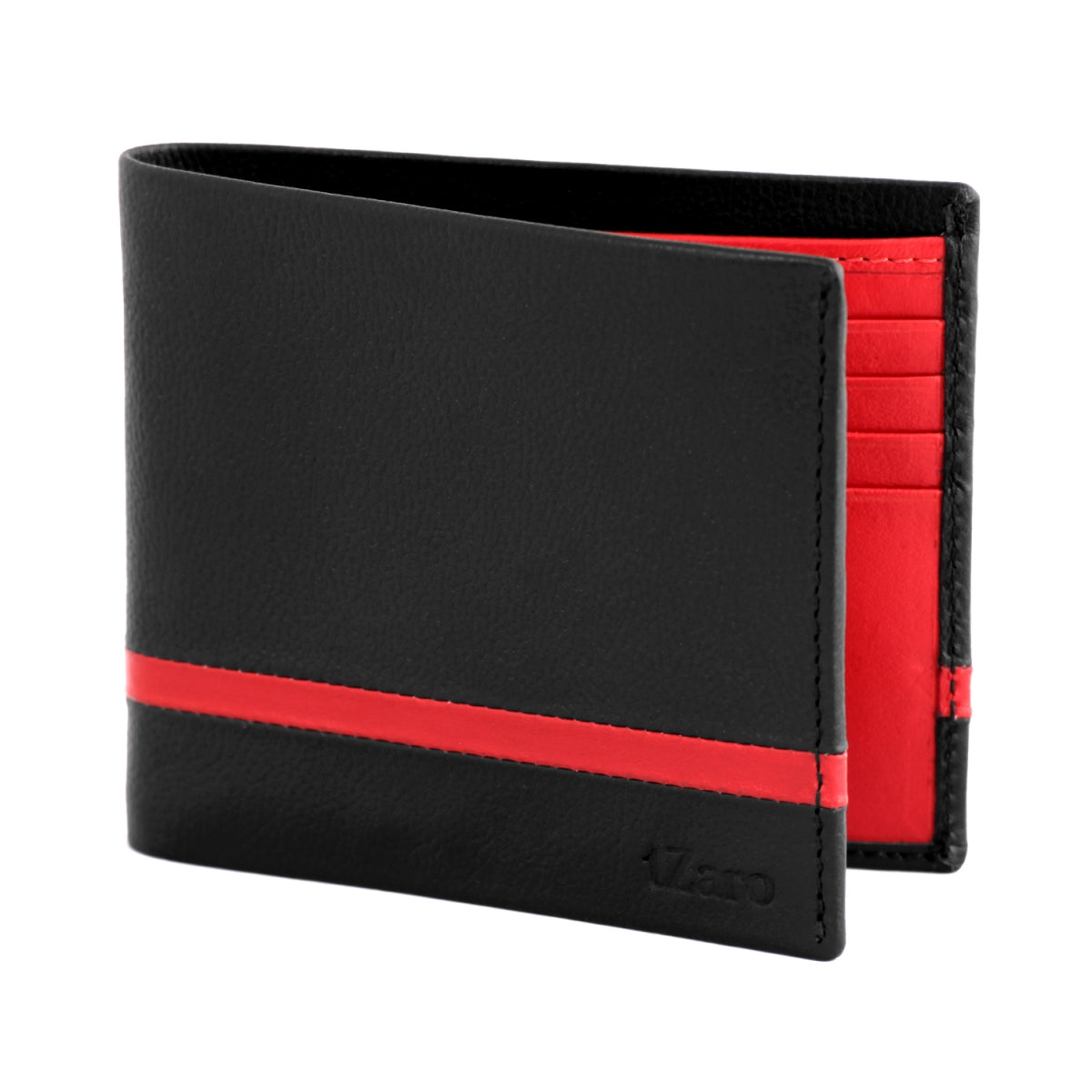 Black & Red Color Leather Purse for Men's Online