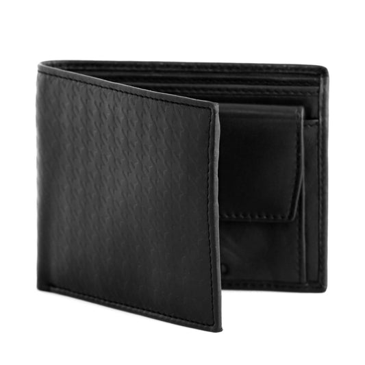 Bifold Classic Black Color Leather Wallet for Men's Online