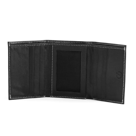 Pure Leather Trifold Wallet : IQPRSLTHR031