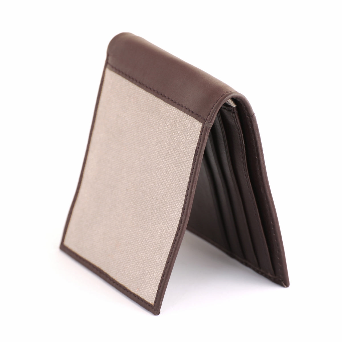 TZARO Canvas Genuine Leather Wallet: IQPRSLTHR035