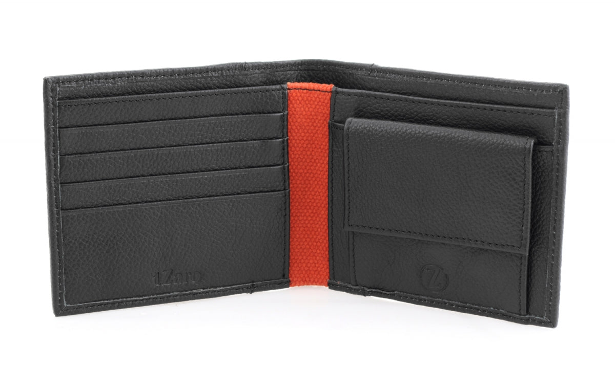 TZARO Canvas Genuine Leather Wallet: IQPRSLTHR043