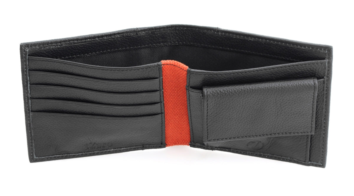 TZARO Canvas Genuine Leather Wallet: IQPRSLTHR043