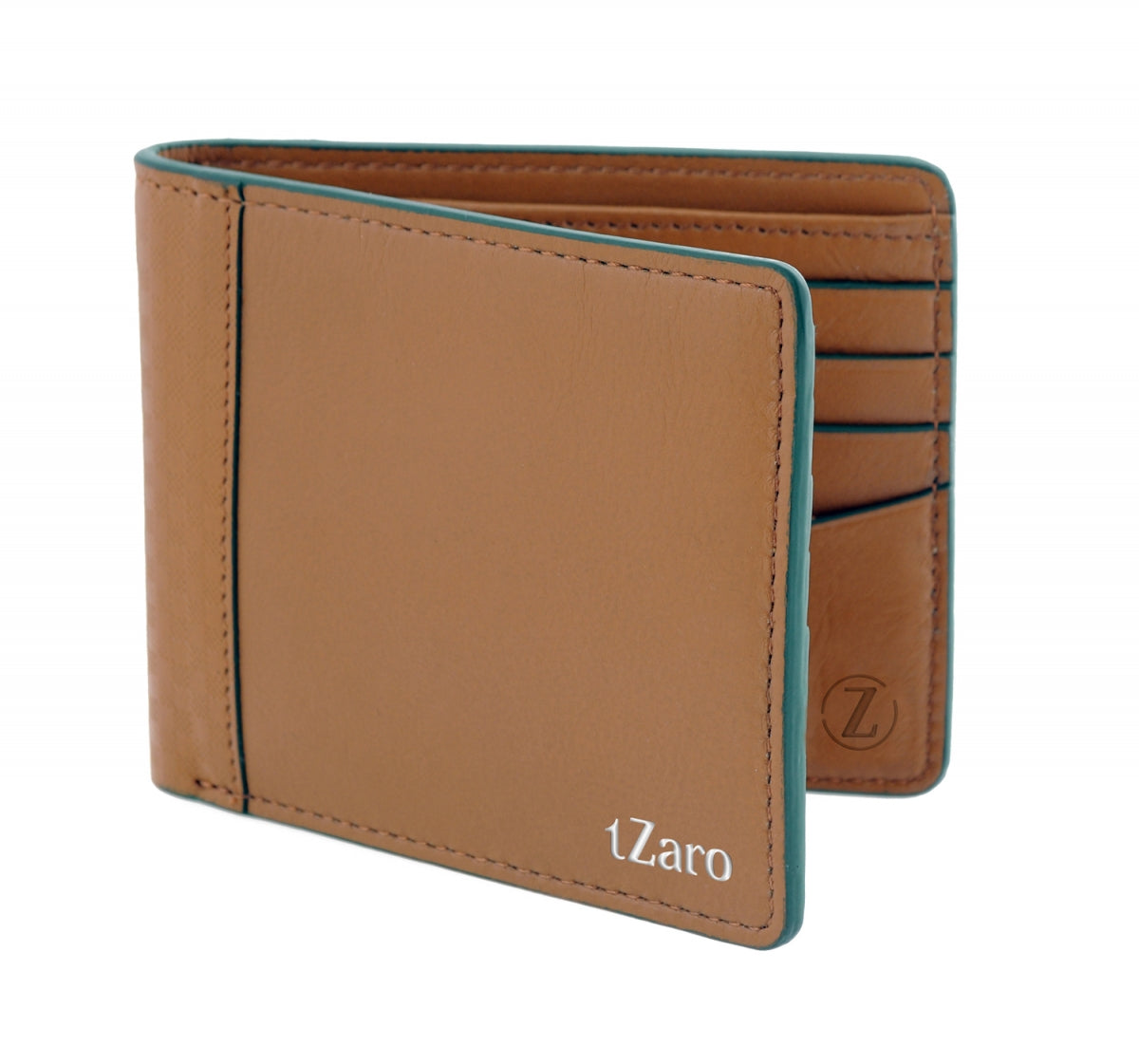 Tan Green Color Pure Leather Wallet for Men Online