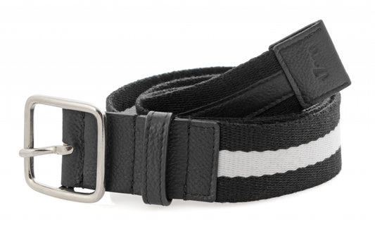 White Premium Canvas Leather Belt Online