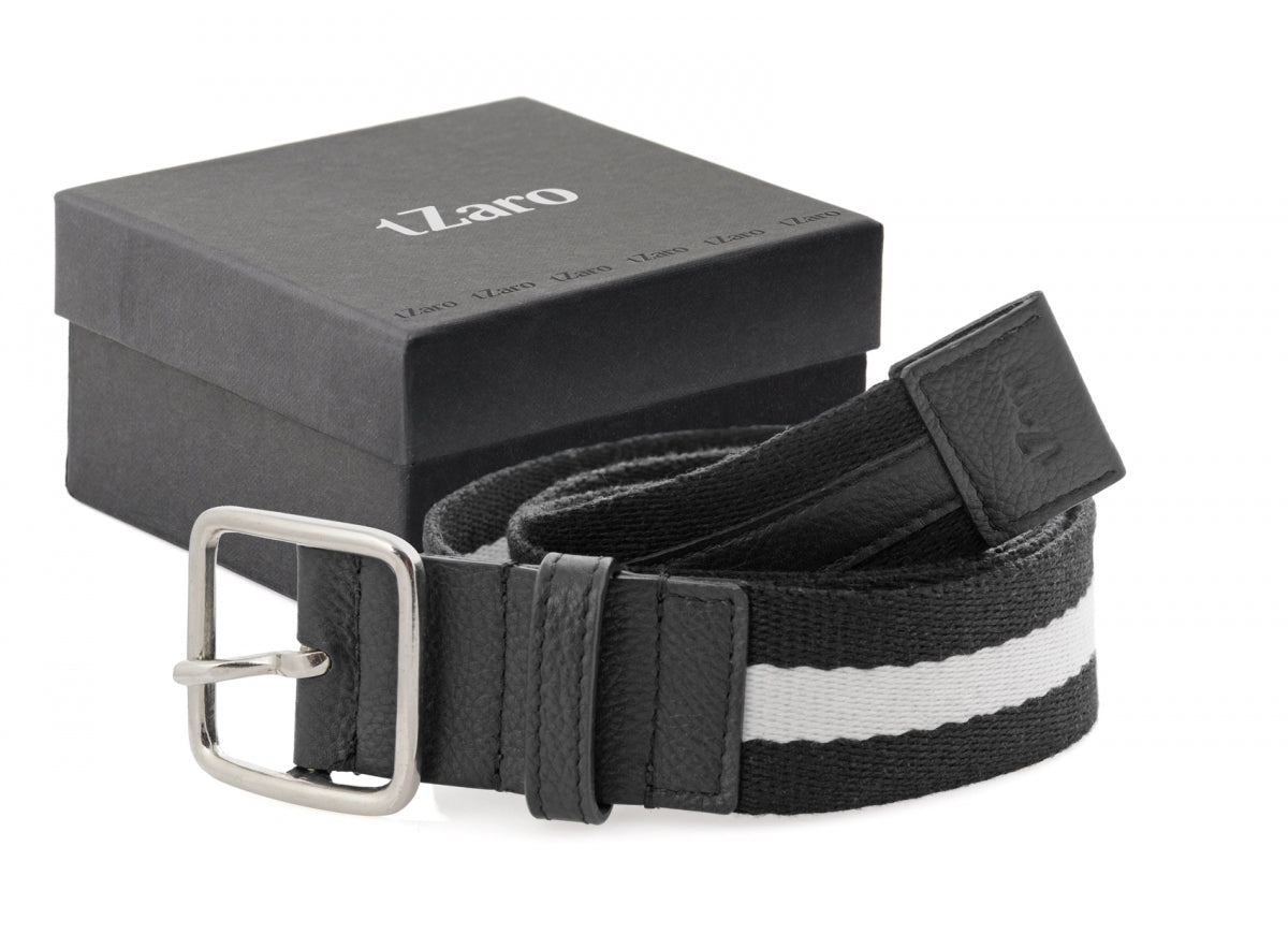 TZARO Canvas Genuine Leather Belt - IQZPRBLTFB037