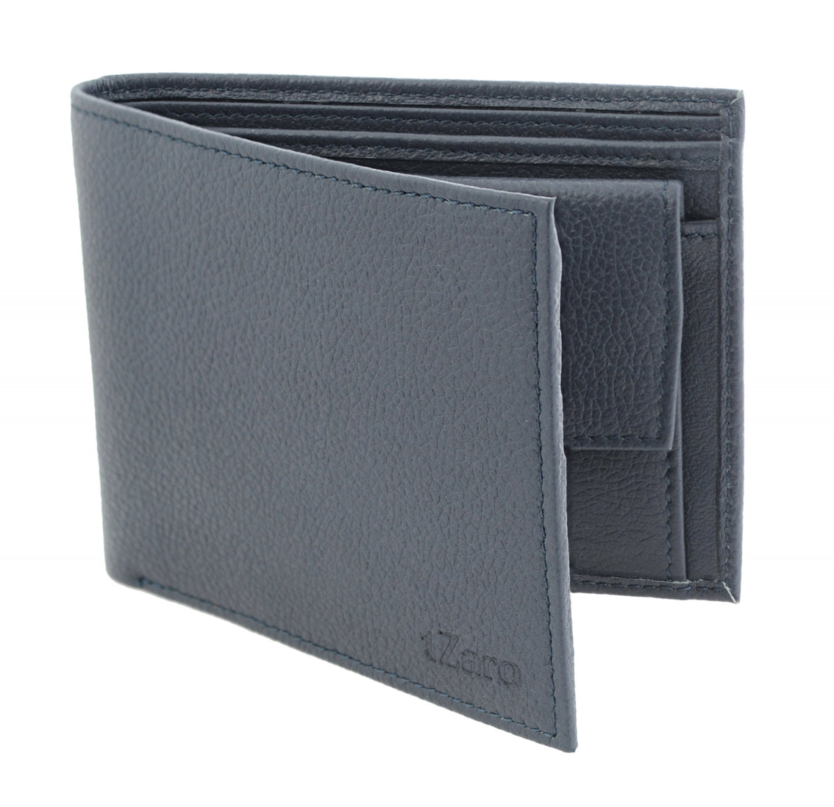 Navy Blue Color Bifold Leather Wallet Online
