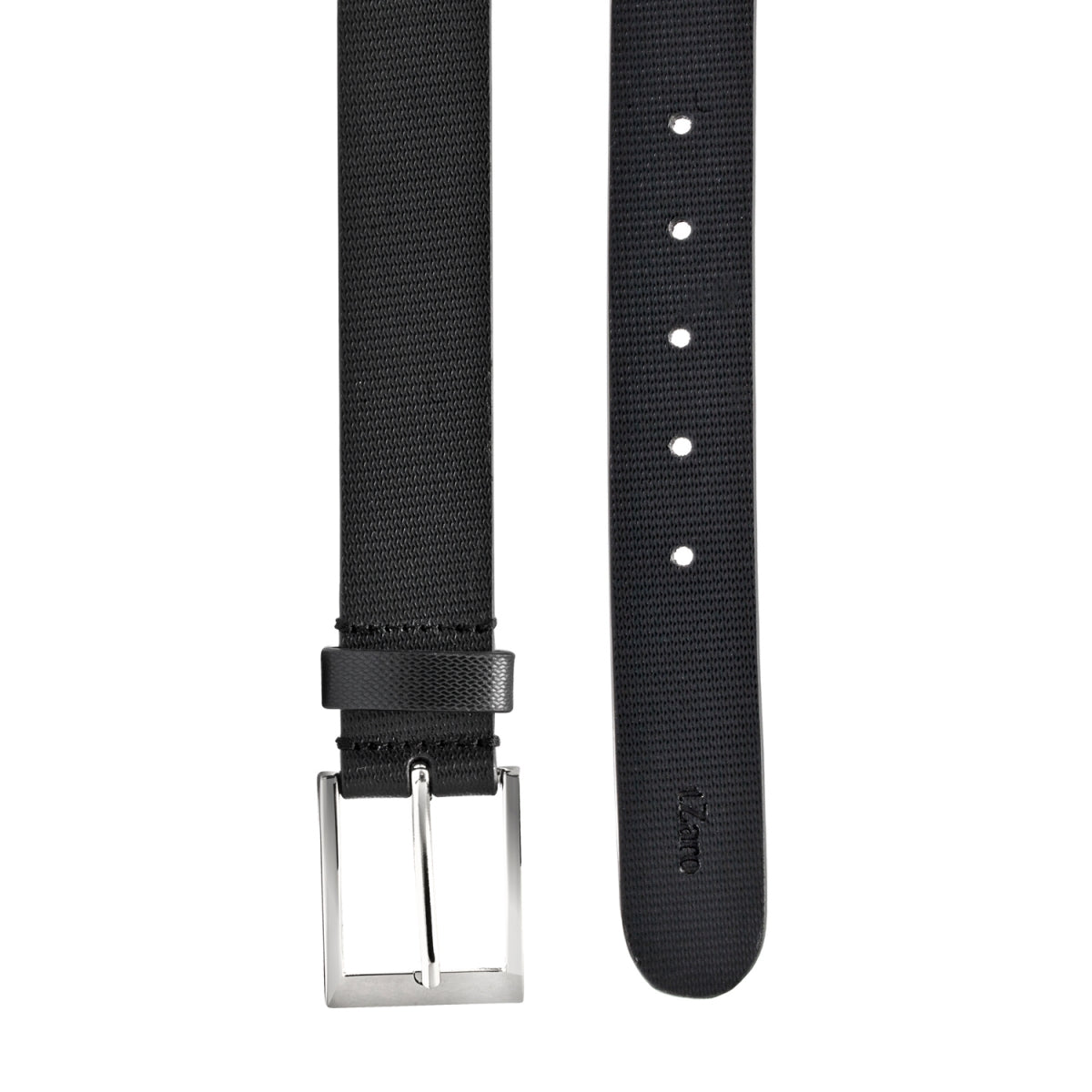 TZARO Fomal Black Genuine Leather Belt - IQZPRLTHBL29