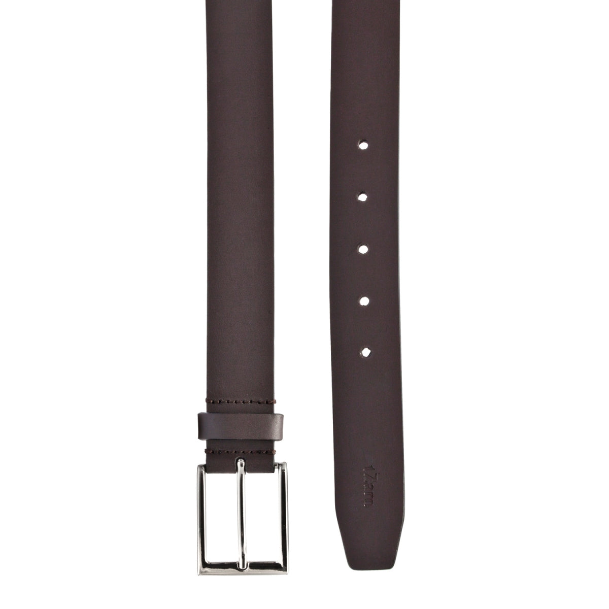 TZARO Classic Dark Tan Genuine Leather Belt - IQZPRLTHBL32