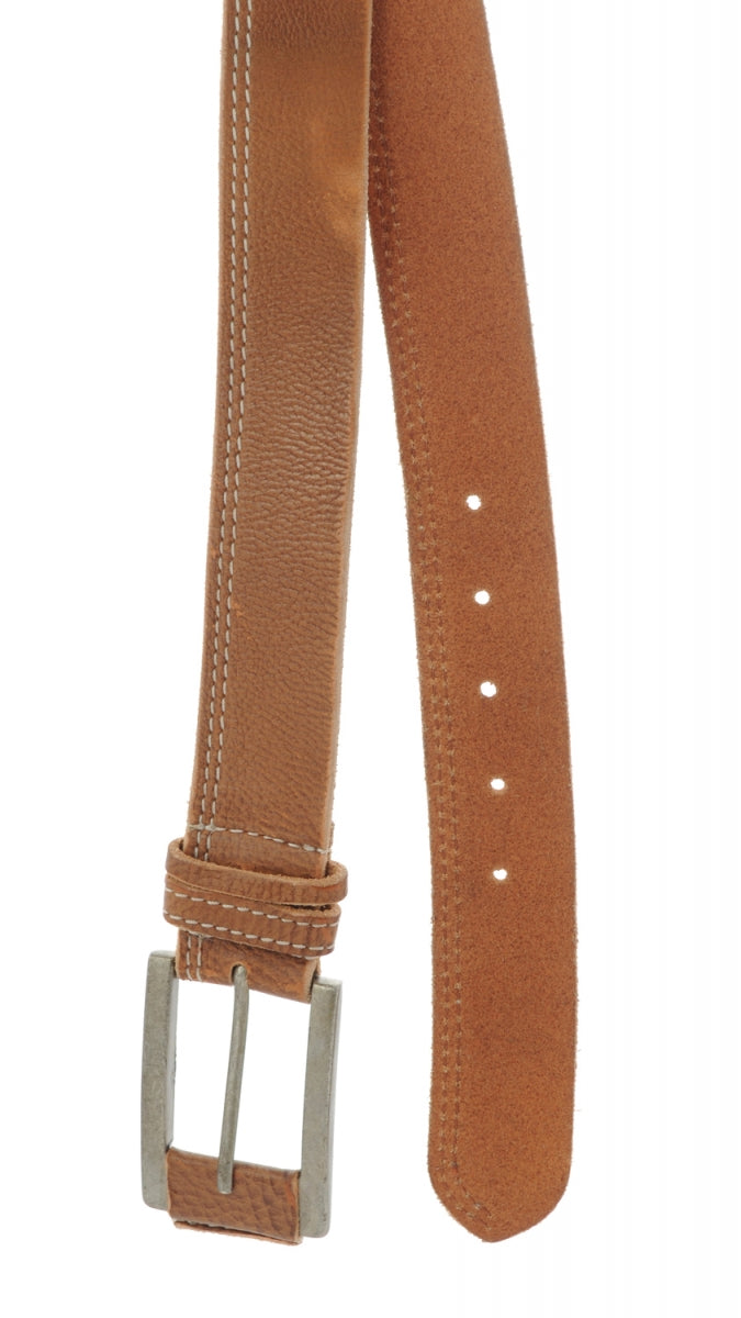 TZARO Tan Colored Genuine Leather Belt - IQZPRLTHBLT038
