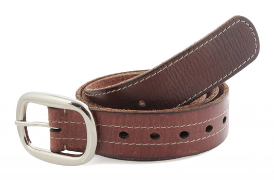 Formal Leather Belt | Dark Tan Color Genuine Leather Belt Online