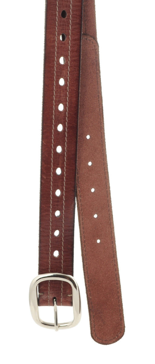 TZARO Dark Tan Colored Genuine Leather Belt - IQZPRLTHBLT040