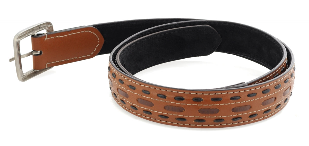 TZARO Tan Colored Genuine Leather Belt - IQZPRLTHBLT044