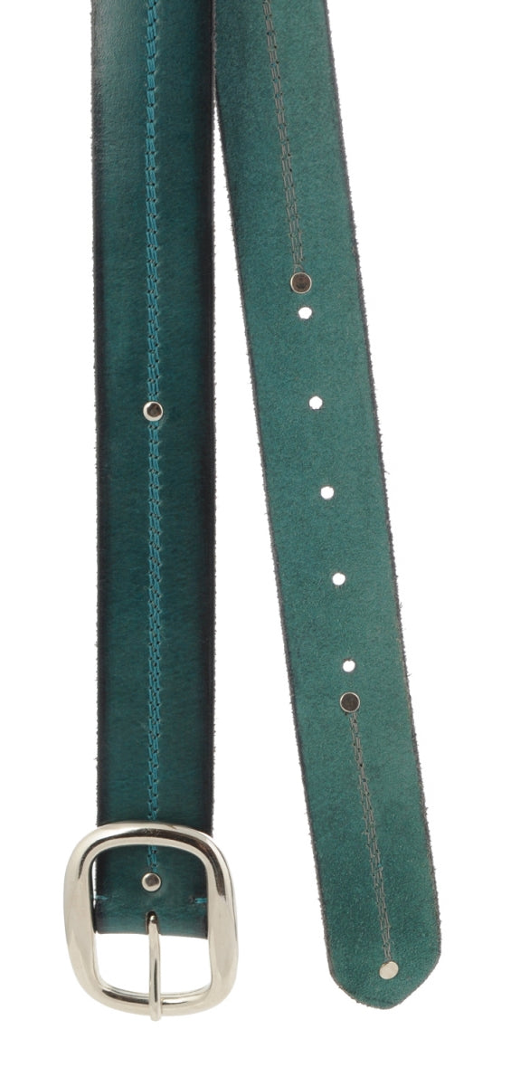 TZARO Mehndi Green Colored Genuine Leather Belt - IQZPRLTHBLT046