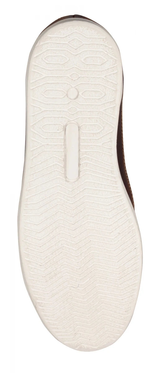 Pure Leather Mid-Ankle, Tan Boots with Rubber Sole  - Madrid, JRDLIV401ANC