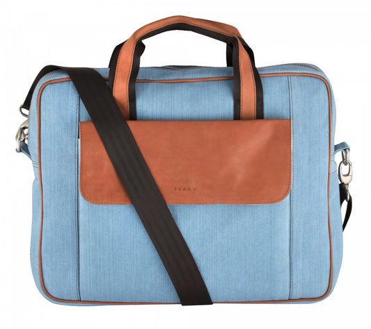 blue laptop bag