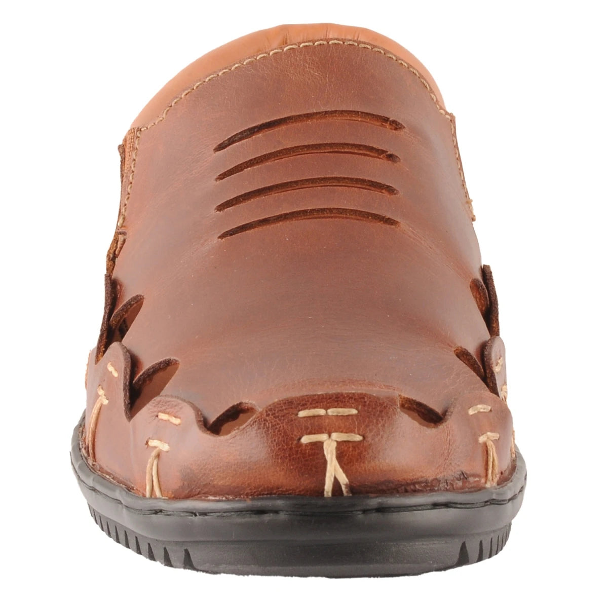 Pure Leather Tan Colored Sandal with Powerful Grip - Kenya