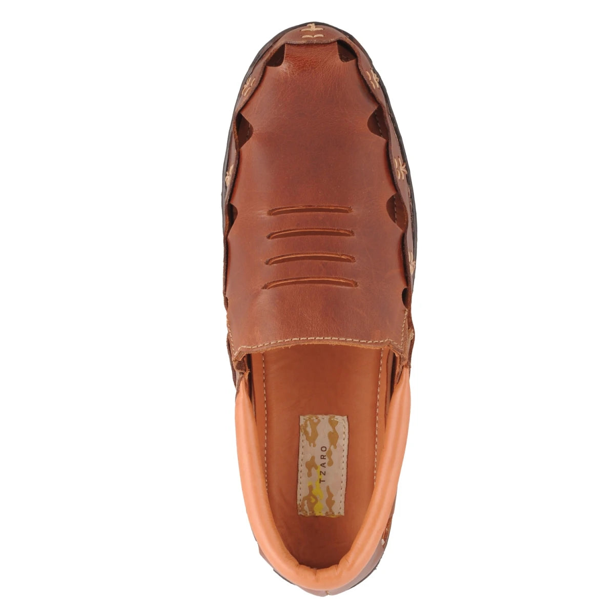 Pure Leather Tan Colored Sandal with Powerful Grip - Kenya