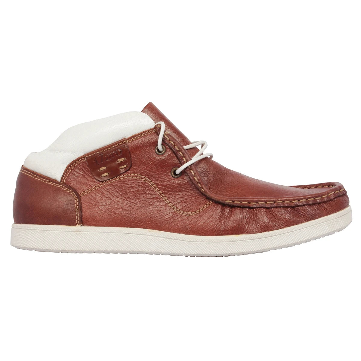 Pure Leather Low Ankle, Tan Boots with Rubber Sole - Bismark (Tan), LIV0502Tan