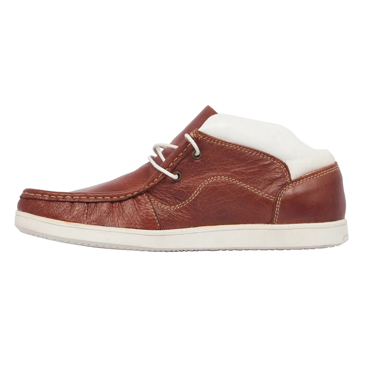 Pure Leather Low Ankle, Tan Boots with Rubber Sole - Bismark (Tan), LIV0502Tan