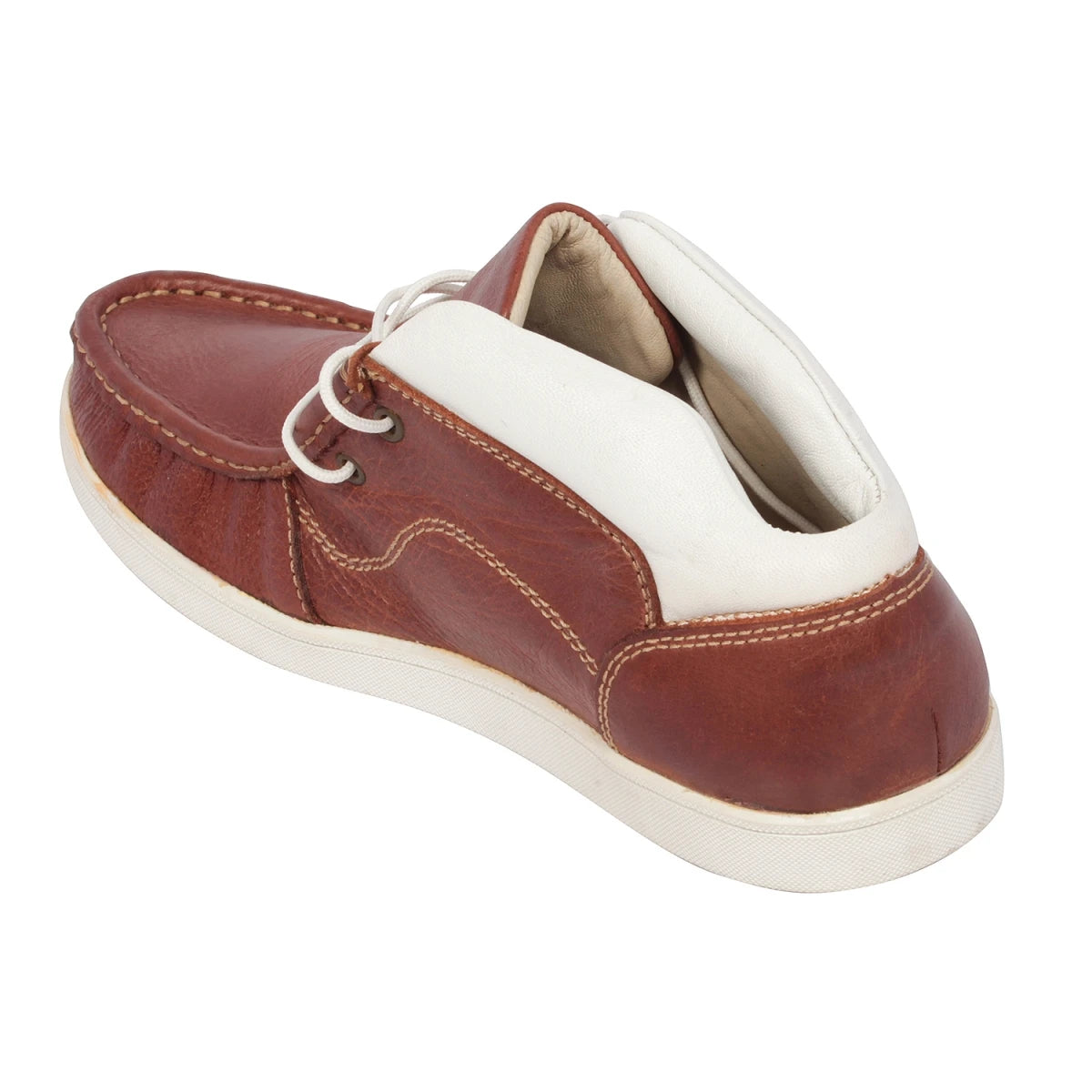Pure Leather Low Ankle, Tan Boots with Rubber Sole - Bismark (Tan), LIV0502Tan