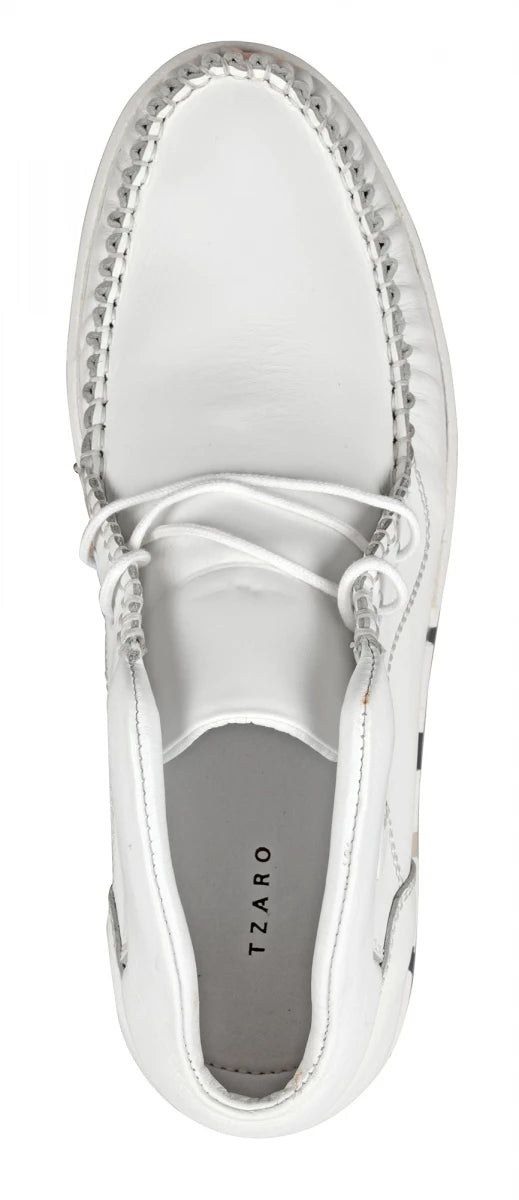 Pure Leather Mid Ankle, White Boots - Bieber, LIV0504CAMWH